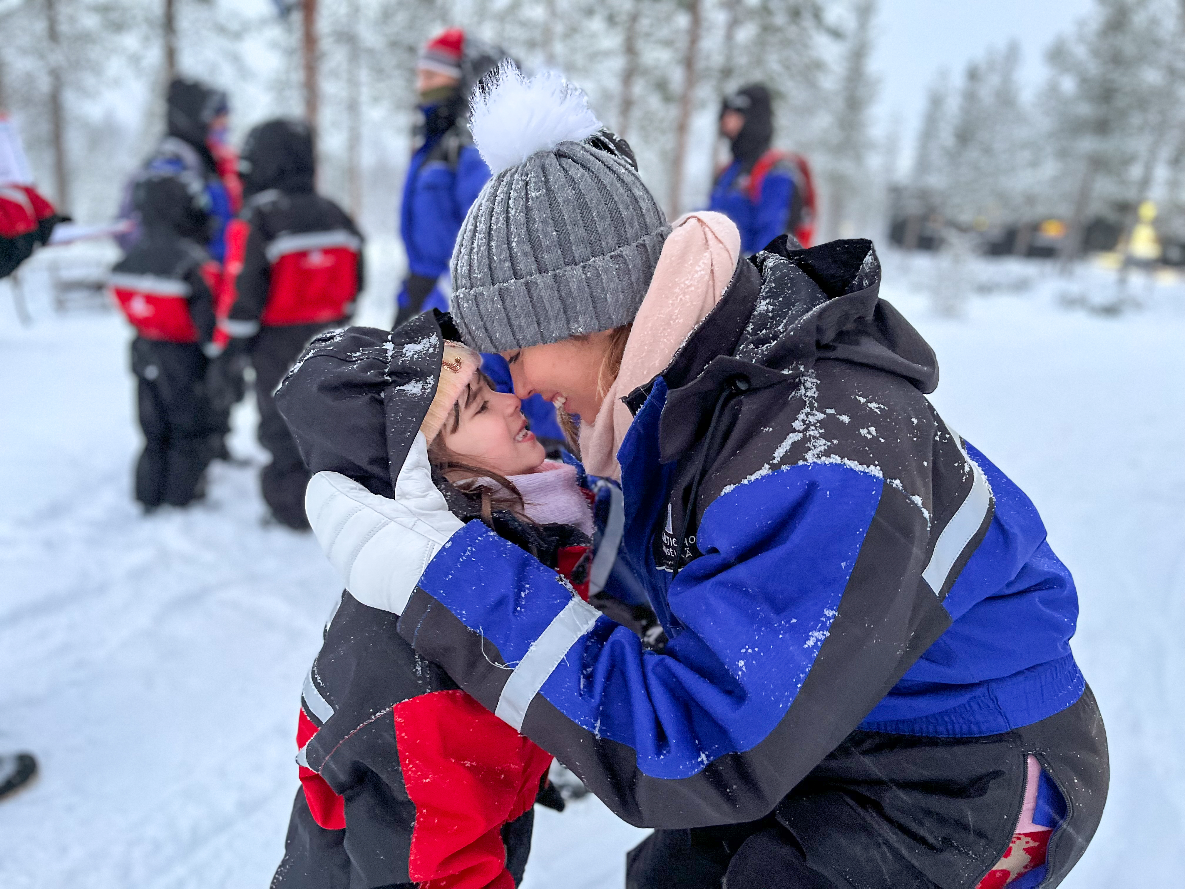 mum and daughter smiles